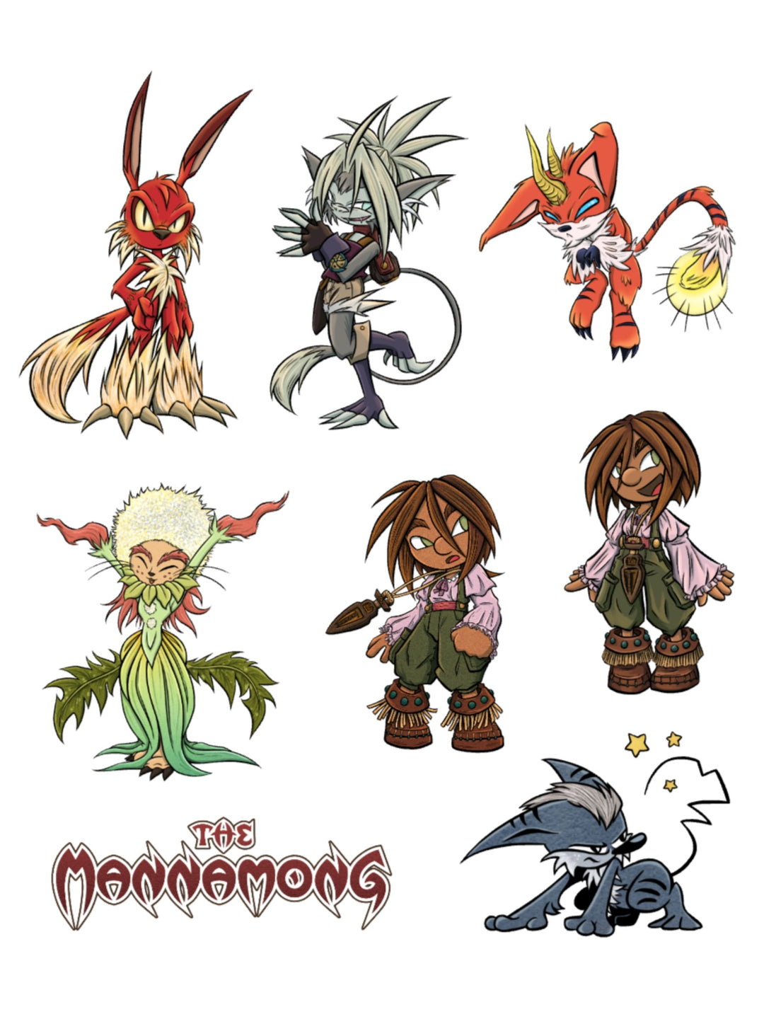 The Mannamong Sticker Pack #1