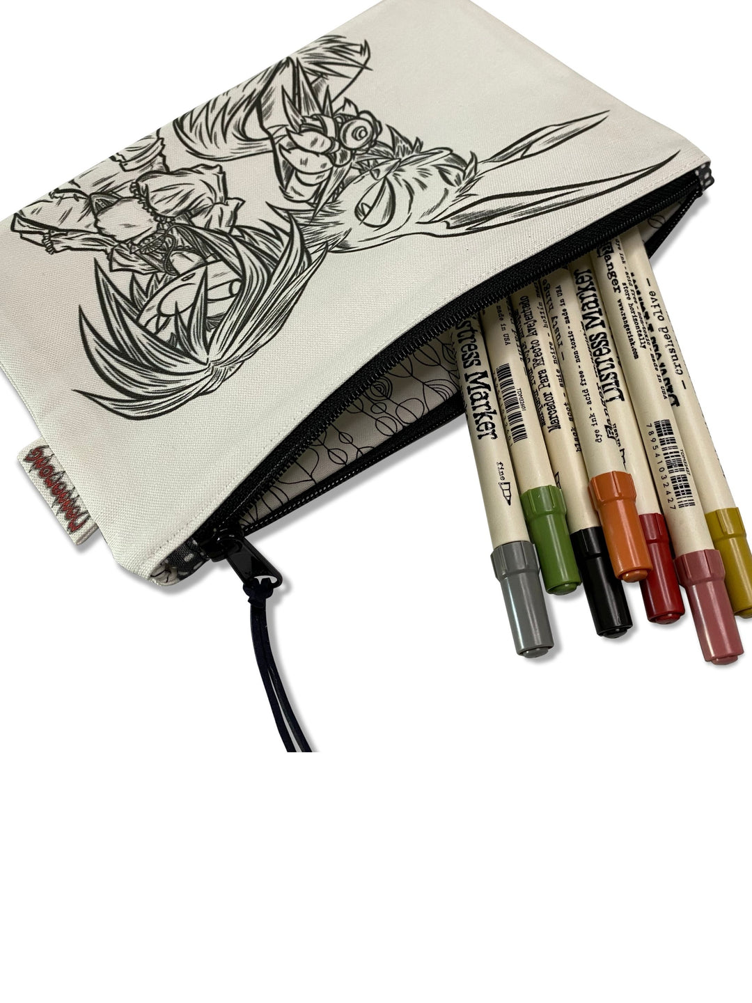 Kali and Tontorus Coloring Pencil Pouch