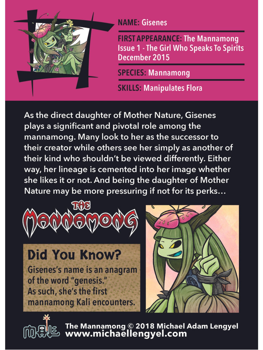 The Mannamong Series 1 Collectible Cards