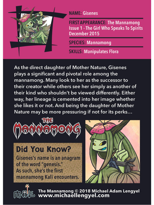 The Mannamong Series 1 Collectible Cards