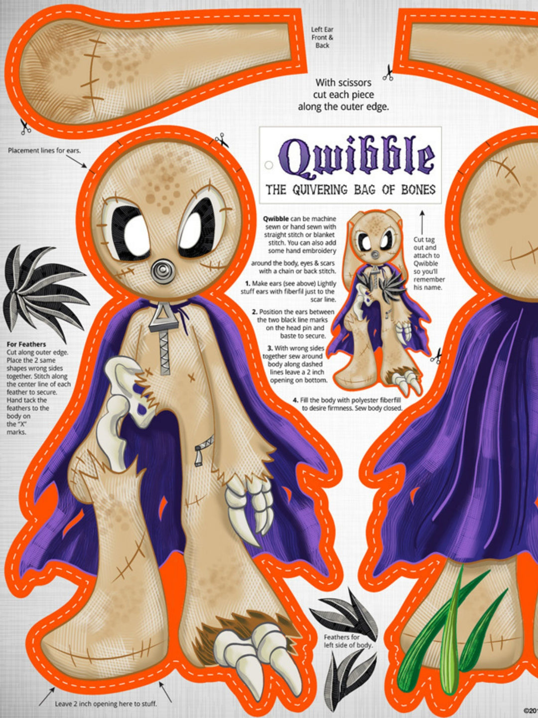 Qwibble – Cut n Sew Plushie