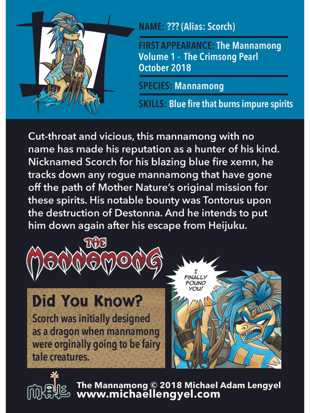 The Mannamong Series 1 Collectible Cards