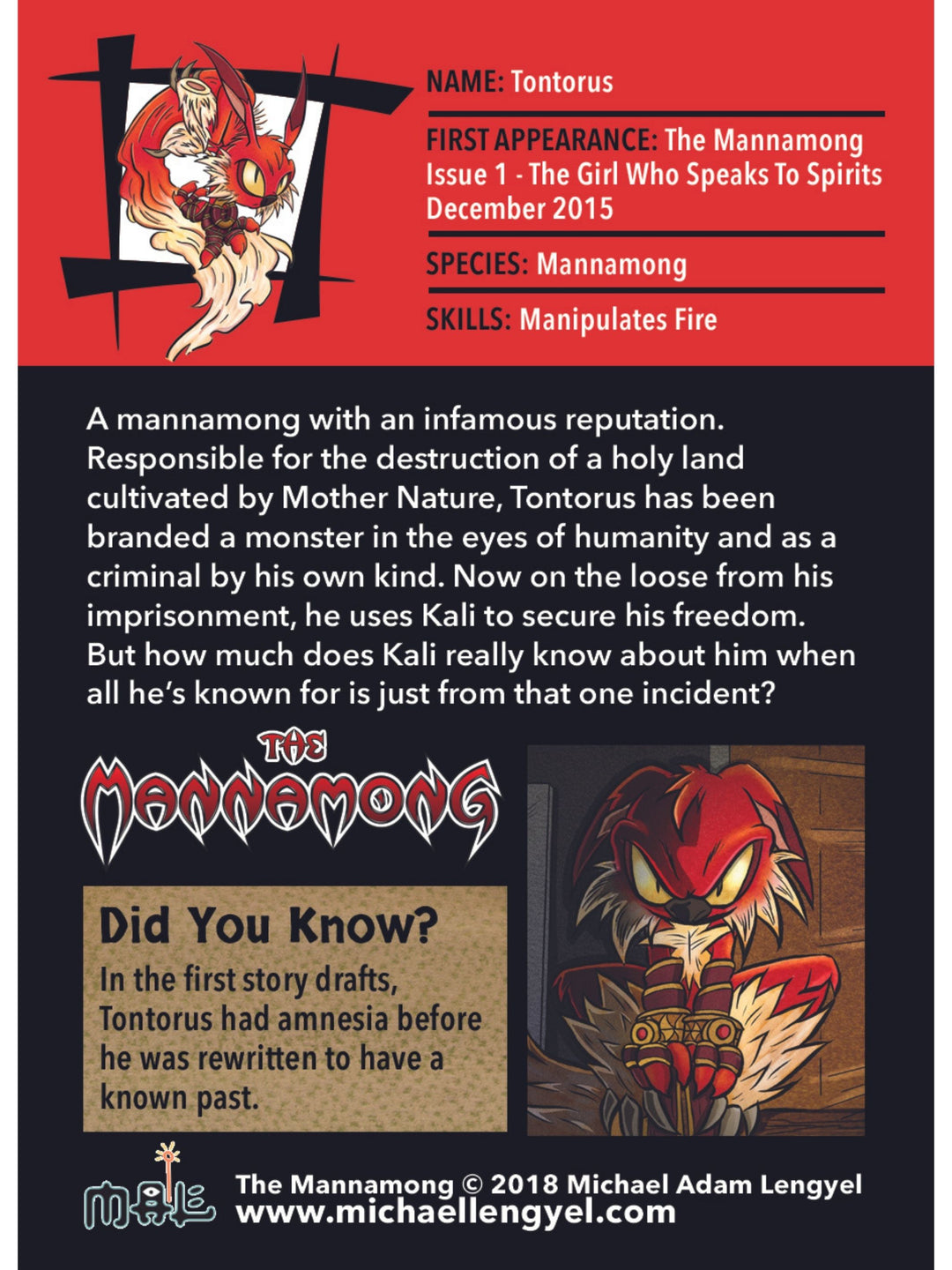 The Mannamong Series 1 Collectible Cards